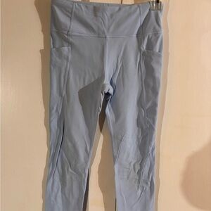 Athleta Pale Blue Girls' Pocket Performance Leggings